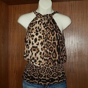 leapord print dress top